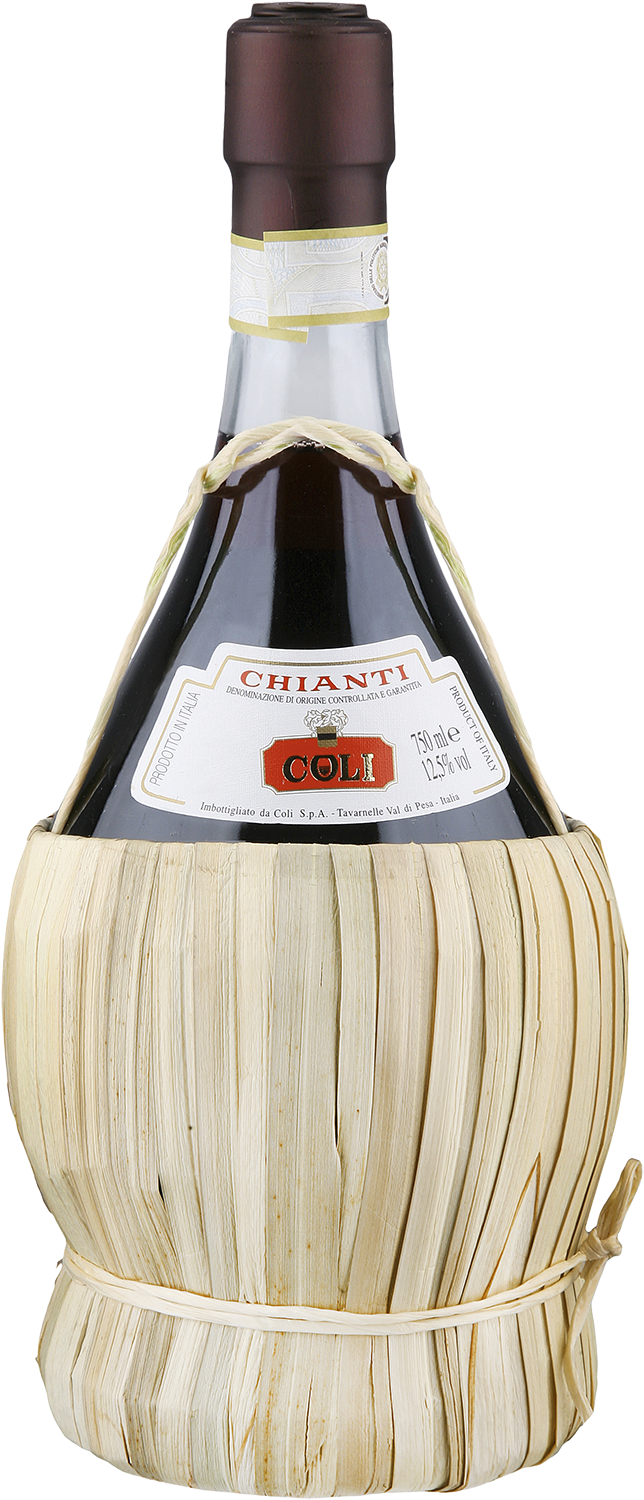 Вино Coli Chianti DOCG Коли Кьянти Коли (в соломенной оплетке) 2018 0.75 л