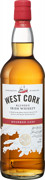 Виски West Cork Bourbon Cask Blended Irish Whiskey, 0.7 л