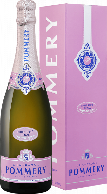 Поммери Брют Розе Руаял Шампань AOP в подарочной упаковке 0.75 л