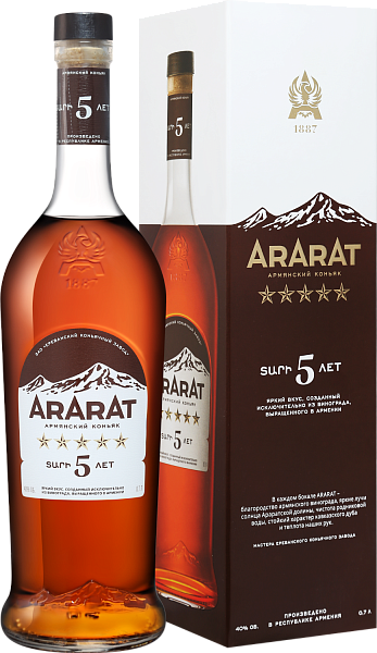 ARARAT 5 y.o. (gift box), 0.7 л