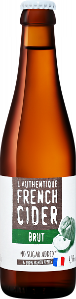 Сидр L'Authentique French Cider Brut, 0.33 л