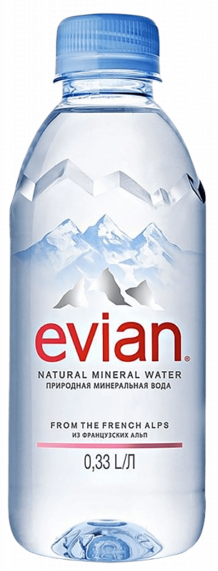Вода негазированная минеральная Эвиан (ПЭТ) 0.33 л