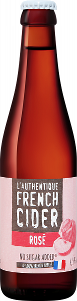 Сидр L'Authentique French Cider Rose, 0.33 л