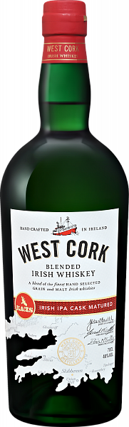 Виски West Cork Irish IPA Cask Matured Blended Irish Whiskey, 0.7 л