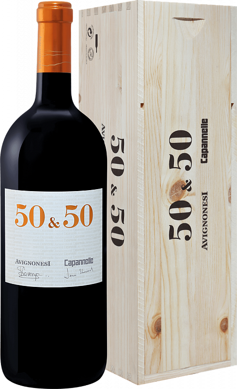 50 & 50 Тоскана IGT Авиньонези в подарочной упаковке 2015 1.5 л