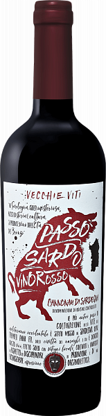 Passo Sardo Cannonau di Sardegna DOC Enoitalia, 0.75 л