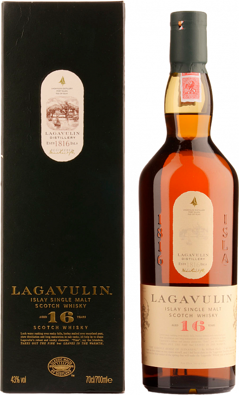 Lagavulin Islay Single Malt Scotch Whisky 16 Years Old (gift box) 0.7 л