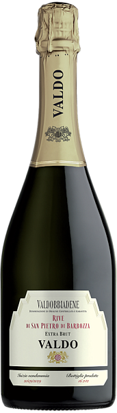 Rive di San Pietro di Barbozza Сonegliano Valdobbiadene Prosecco DOCG Brut Nature Valdo, 0.75 л