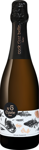 Cock t’est belle. Pinot Noir & Chardonnay. Cuvee №5 Rose, 0.75 л