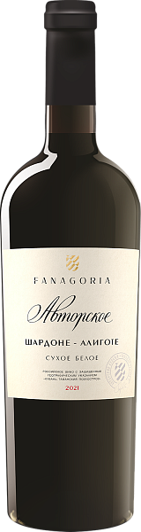 Avtorskoe Chardonnay-Aligote Fanagoria, 0.75 л