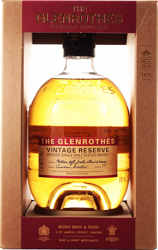 Гленротс Винтаж Резерв односолодовый шотландский виски в подарочной упаковке 0.7 л