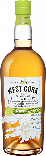 West Cork Small Batch Calvados Cask Finished Single Malt Irish Whiskey, 0.7 л
