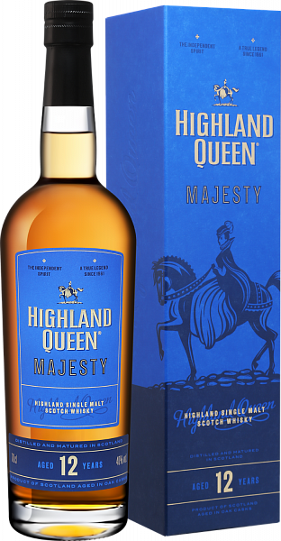 Виски Highland Queen Majesty Single Malt Scotch Whisky 12 y.o. (gift box), 0.7 л