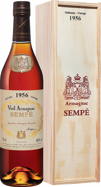 Sempe Vieil Vintage 1956 Armagnac AOC (gift box), 0.7 л