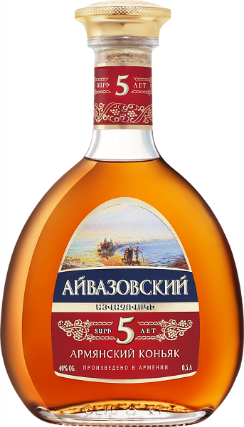 Коньяк Aivazovsky Armenian Brandy 5 Y.O., 0.5 л